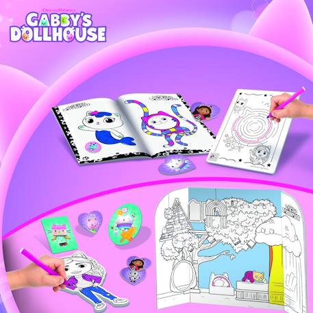 Sac a dos coloriage et ecole de dessins gabby's Multicolore 5 - vertbaudet enfant 