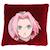 Coussin plaid 2 en 1 naruto shippuden sakura polyester Rouge 2 - vertbaudet enfant 