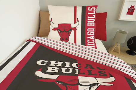 Housse de couette chicago bulls coton Rouge 5 - vertbaudet enfant 