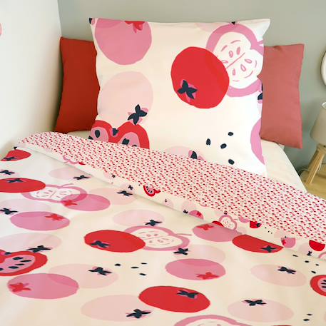Housse de couette catimini pommes coton Blanc 4 - vertbaudet enfant 