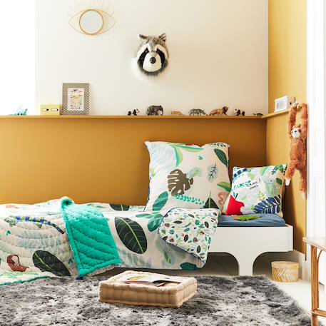 Coussin décoratif catimini motif forêt coton Vert 2 - vertbaudet enfant 