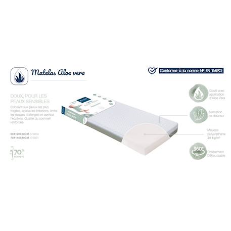 Matelas bébé aloé vera déhoussable 360° Blanc 5 - vertbaudet enfant 