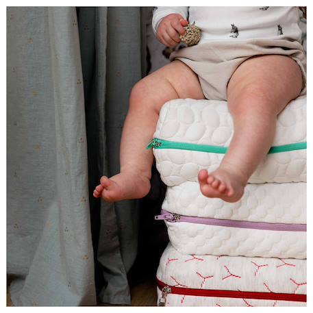Matelas bébé évolutif bien-être - libère la tension Blanc 2 - vertbaudet enfant 