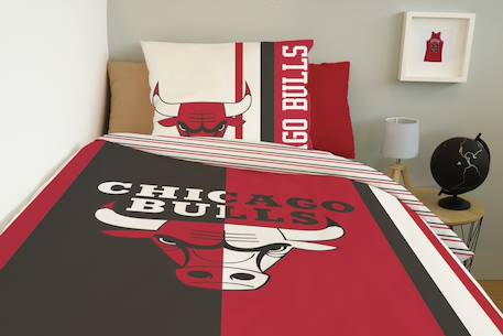 Housse de couette chicago bulls coton Rouge 4 - vertbaudet enfant 