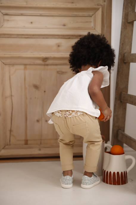 Blouse en voile de coton bébé vanille 8 - vertbaudet enfant 