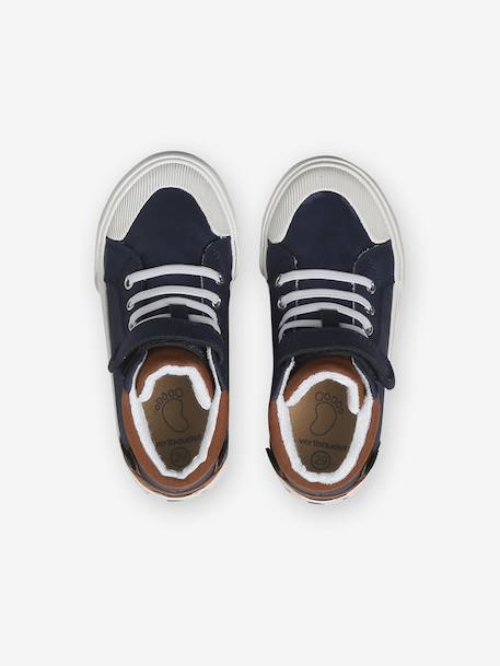 Baskets enfant garçon textile lacets élastiqués marine 4 - vertbaudet enfant 