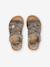 Sandales scratchées cuir enfant collection maternelle beige imprimé 4 - vertbaudet enfant 