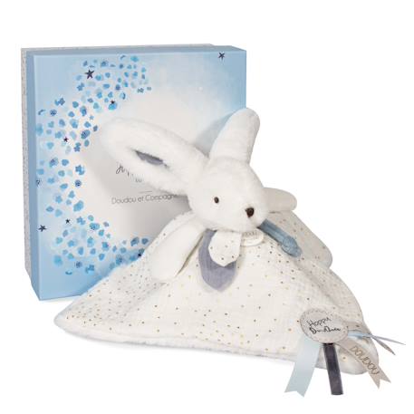 Happy glossy doudou pompon Blanc 1 - vertbaudet enfant 