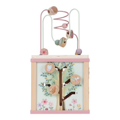 Cube d'activités en bois fairy garden Rose 6 - vertbaudet enfant 