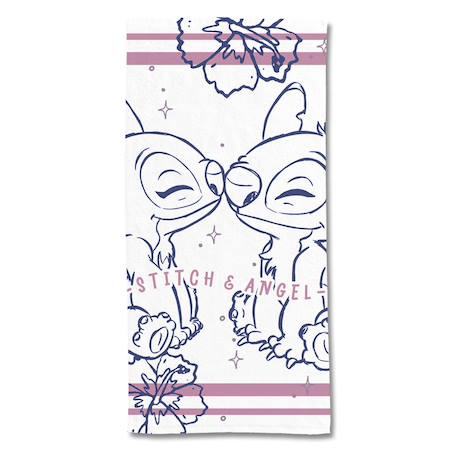 Serviette de plage disney angel et stitch polycoton Blanc 1 - vertbaudet enfant 