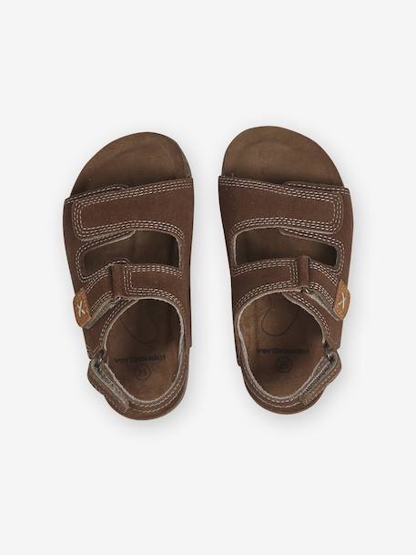 Sandales scratchées cuir enfant collection maternelle camel 4 - vertbaudet enfant 