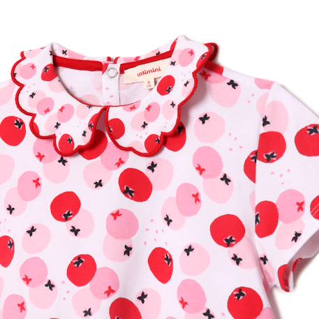 Pyjashort imprimé pommes catimini coton élasthanne rose Rose 3 - vertbaudet enfant 