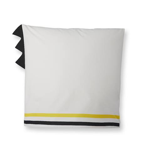 Housse de couette catimini  graphic city coton blanc Blanc 4 - vertbaudet enfant 