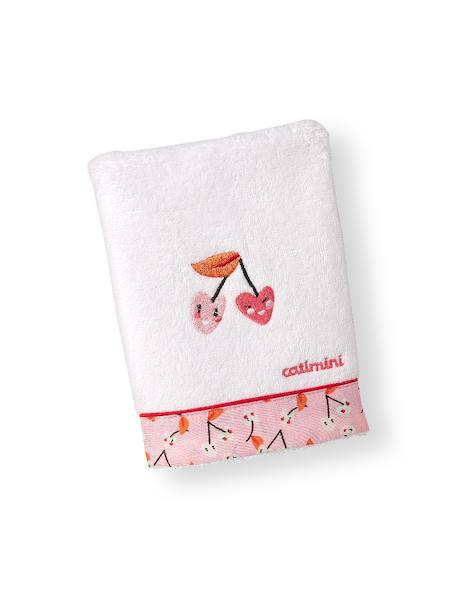 Gant eponge fille escapade kawaii coton blanc Blanc 1 - vertbaudet enfant 