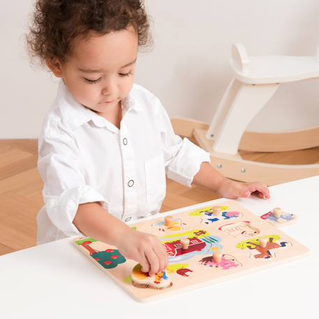 Puzzle ferme 8 pcs Beige 4 - vertbaudet enfant 