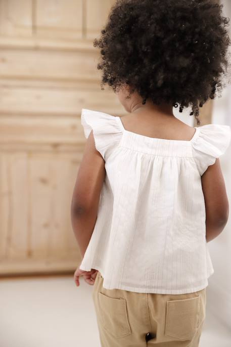 Blouse en voile de coton bébé vanille 11 - vertbaudet enfant 