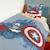 Housse de couette captain america et iron man marvel recto/verso coton Bleu 2 - vertbaudet enfant 