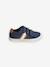Tennis enfant garçon synthétique à scratchs BLEU FONCE UNI AVEC DECOR+marron 2 - vertbaudet enfant 