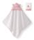 Cape de bain à capuche pour bébé et gant de toilette coton Rose 1 - vertbaudet enfant 