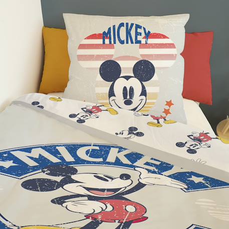 Housse de couette mickey mouse disney coton Gris 5 - vertbaudet enfant 