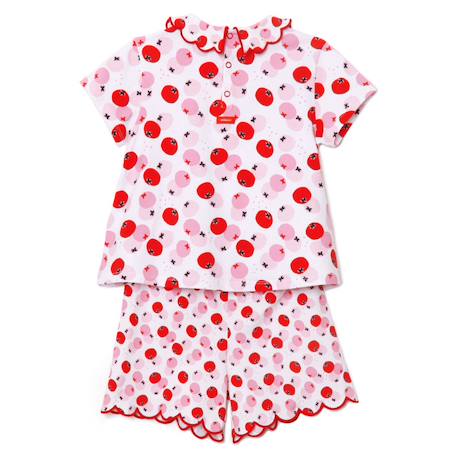 Pyjashort imprimé pommes catimini coton élasthanne rose Rose 2 - vertbaudet enfant 