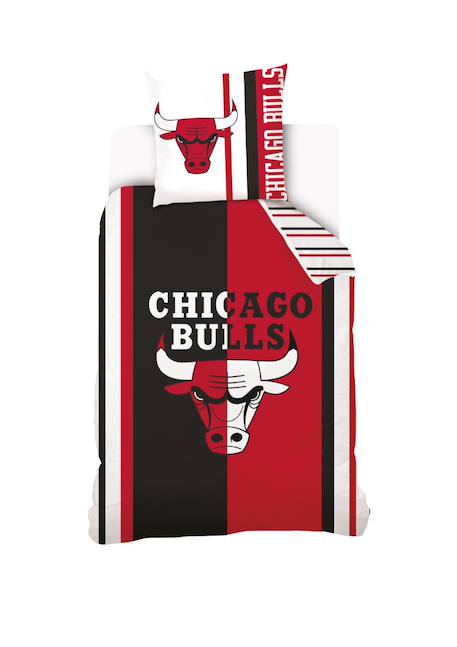 Housse de couette chicago bulls coton Rouge 1 - vertbaudet enfant 