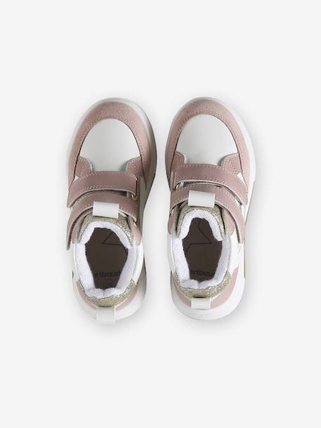 Baskets enfant fille synthétique à scratchs lot rose+marine 4 - vertbaudet enfant 