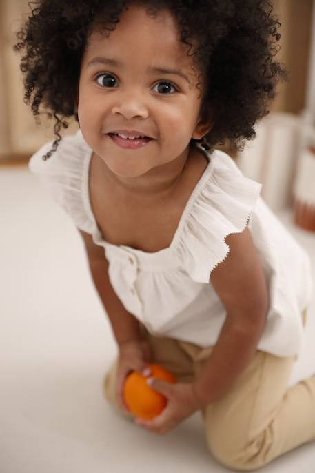 Blouse en voile de coton bébé vanille 10 - vertbaudet enfant 