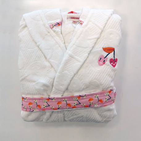 Peignoir de bain escapade kawaii coton Blanc 2 - vertbaudet enfant 