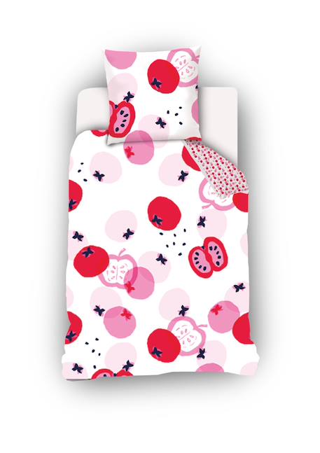 Housse de couette catimini pommes coton Blanc 1 - vertbaudet enfant 