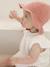 Chapeau en broderie anglaise bébé fille écru+vert sauge+vieux rose 10 - vertbaudet enfant 