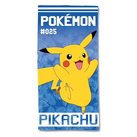 Serviette de plage pokémon pikachu 0025 coton Bleu 1 - vertbaudet enfant 