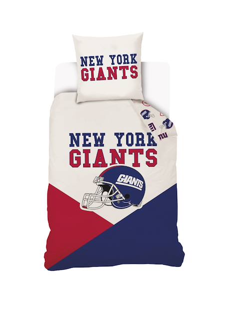 Housse de couette football américain nfl new-york giants coton Beige 1 - vertbaudet enfant 