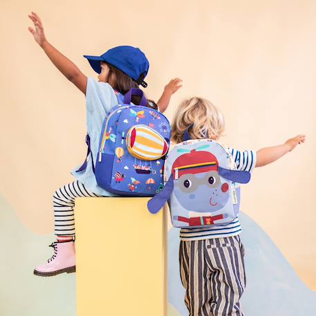 Sac à dos anais Bleu, jaune, rouge+Rose, jaune, beige+Rouge, bleu 6 - vertbaudet enfant 