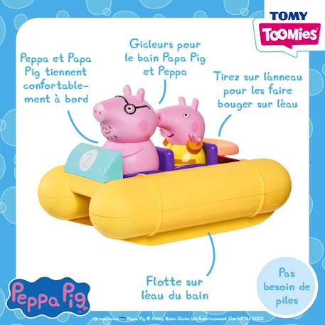 Jouet de bain - Mon pédalo à tirer Peppa Pig Multicolore 6 - vertbaudet enfant 
