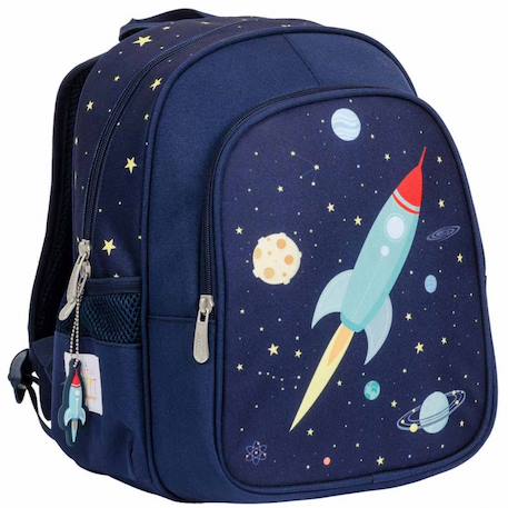 Sac à dos avec poche isotherme espace Bleu+Bleu foncé, rouge+Bleu, jaune, rouge+Gris, vert, jaune+Noir, vert, blanc+Rose, blanc+Vert+Violet, blanc, rose 6 - vertbaudet enfant 