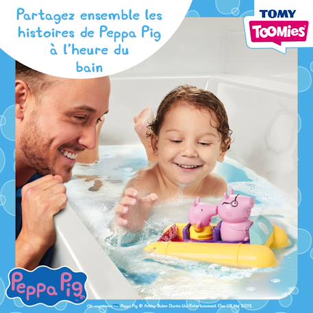 Jouet de bain - Mon pédalo à tirer Peppa Pig Multicolore 5 - vertbaudet enfant 