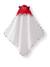 Cape de bain à capuche pour bébé et gant de toilette coton Rouge 2 - vertbaudet enfant 