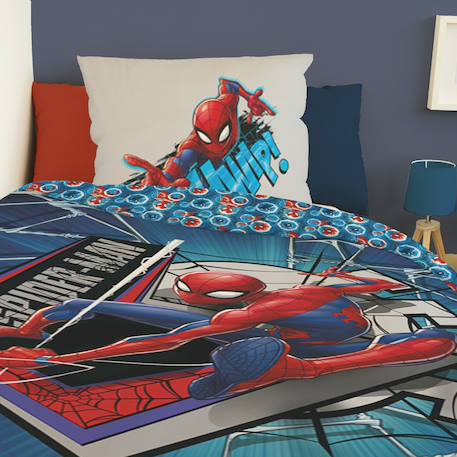 Housse de couette spiderman marvel coton Bleu 4 - vertbaudet enfant 