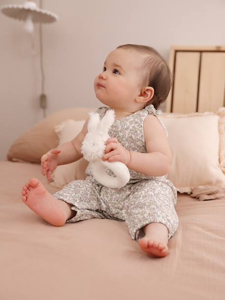 Combinaison bébé naissance en gaze de coton beige+blanc+écru+tilleul 5 - vertbaudet enfant 