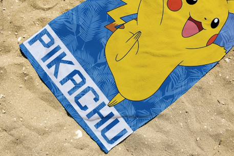 Serviette de plage pokémon pikachu 0025 coton Bleu 3 - vertbaudet enfant 