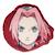 Coussin 3d naruto shippuden sakura haruno polyester Rouge 1 - vertbaudet enfant 