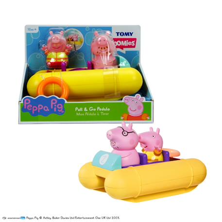 Jouet de bain - Mon pédalo à tirer Peppa Pig Multicolore 1 - vertbaudet enfant 