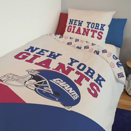 Housse de couette football américain nfl new-york giants coton Beige 2 - vertbaudet enfant 