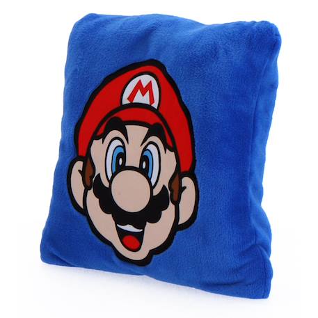 Coussin plaid 2 en 1 super mario polyester Bleu 2 - vertbaudet enfant 