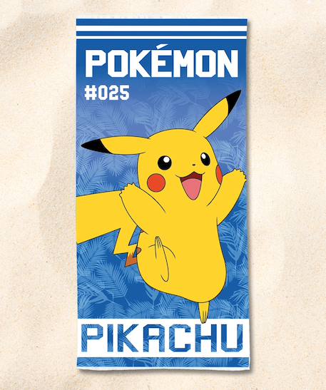 Serviette de plage pokémon pikachu 0025 coton Bleu 2 - vertbaudet enfant 