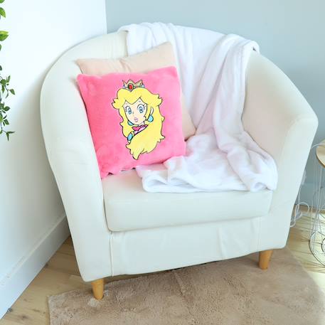 Coussin plaid 2 en 1 super mario peach polyester Rose 2 - vertbaudet enfant 