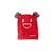Cape de bain à capuche pour bébé et gant de toilette coton Rouge 3 - vertbaudet enfant 