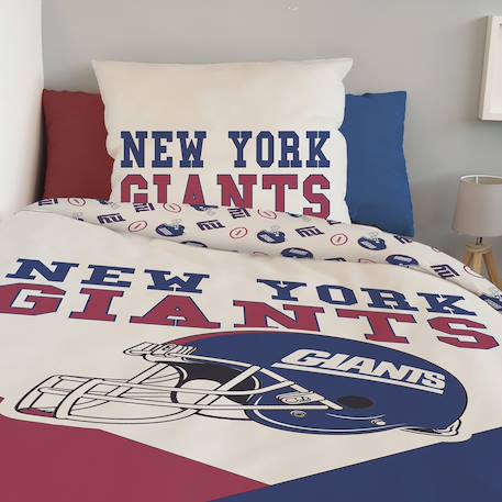 Housse de couette football américain nfl new-york giants coton Beige 4 - vertbaudet enfant 