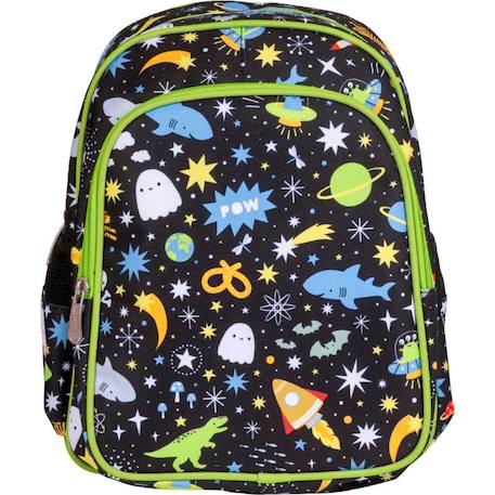 Sac à dos avec poche isotherme espace Bleu+Bleu foncé, rouge+Bleu, jaune, rouge+Gris, vert, jaune+Noir, vert, blanc+Rose, blanc+Vert+Violet, blanc, rose 20 - vertbaudet enfant 